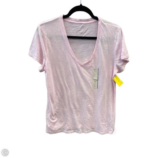 Top Short Sleeve Basic By Universal Thread In Pink, Size: L
