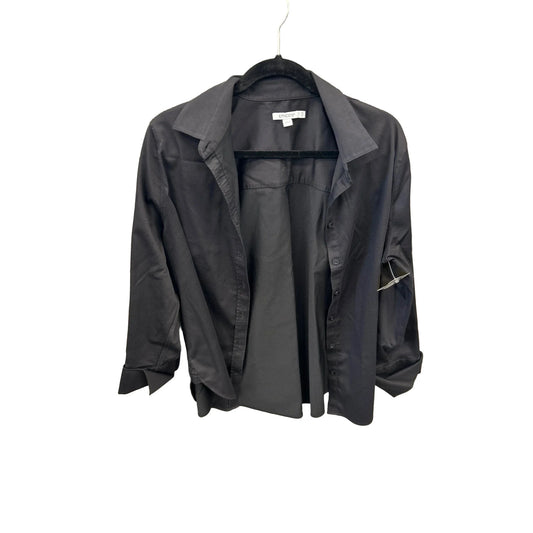 Top Long Sleeve By Chicos In Black, Size: M