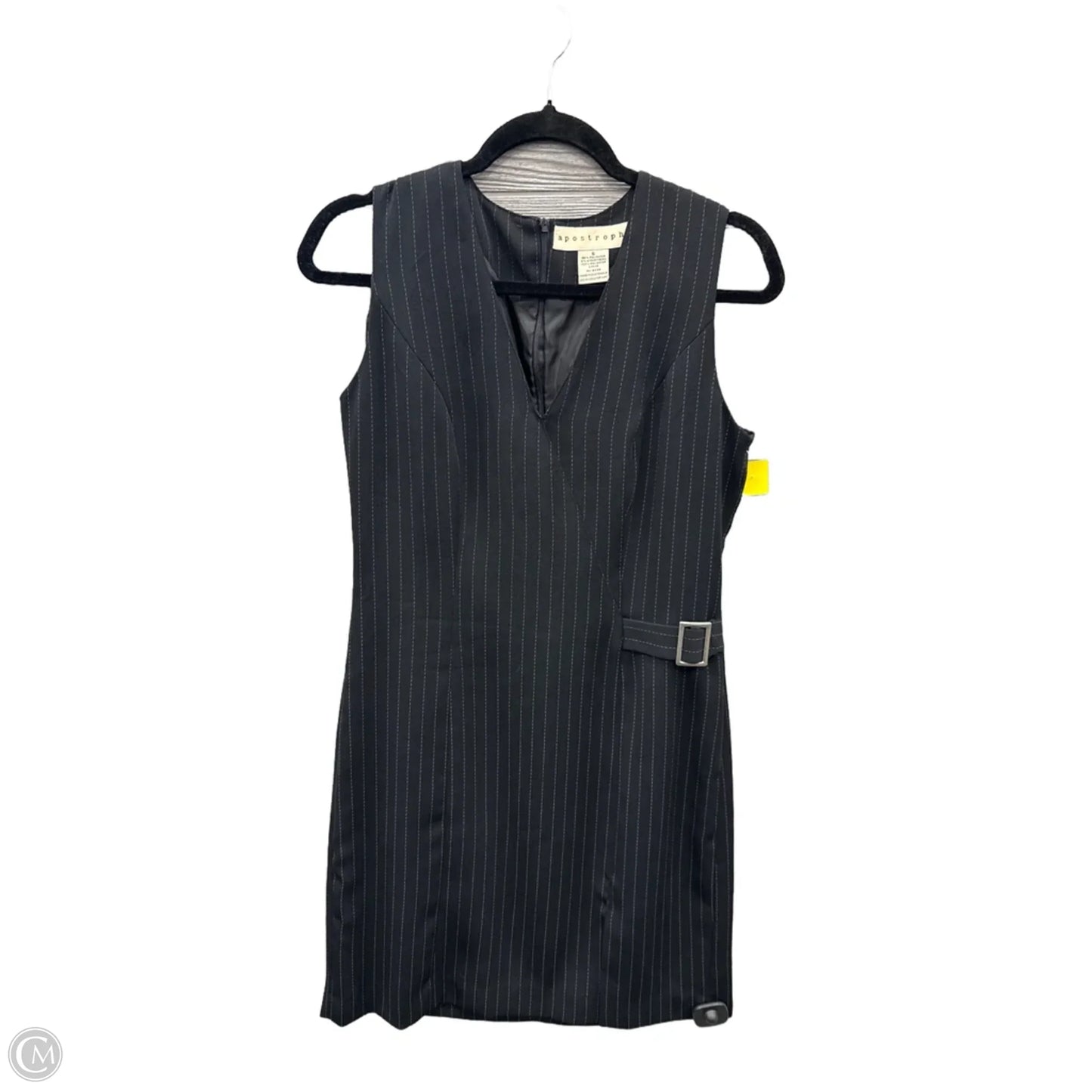 Dress Casual Midi By Apostrophe In Black, Size: S