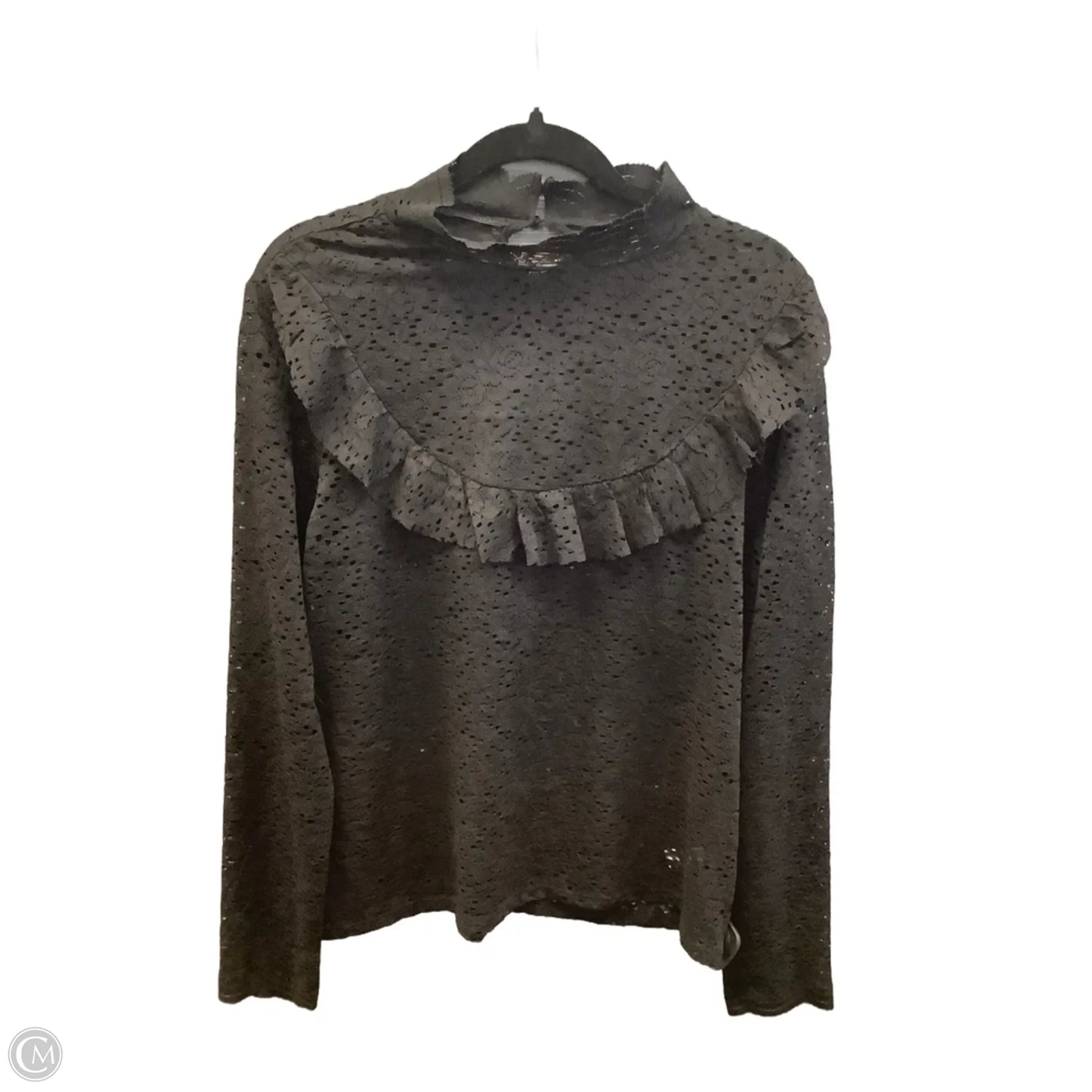 Top Long Sleeve By Arizona In Black, Size: Xxl