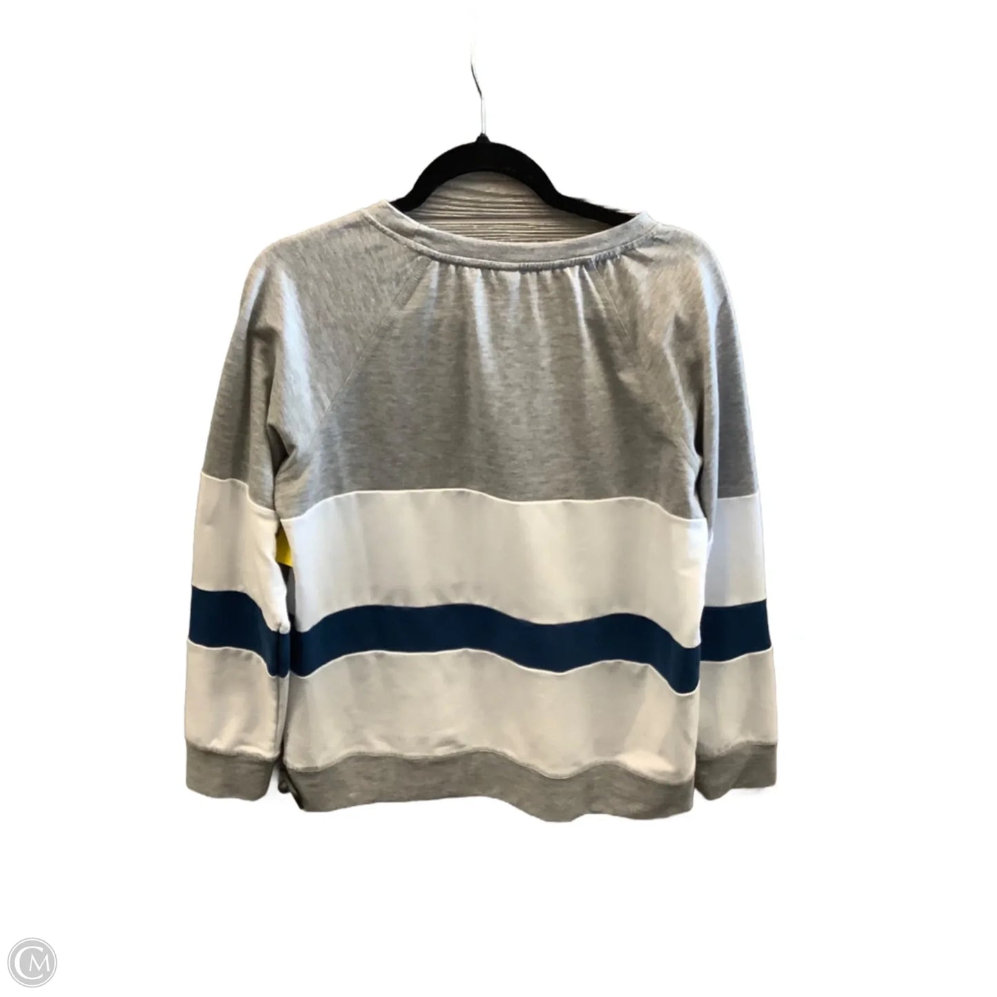 Top Long Sleeve By Exclusive In Grey, Size: L