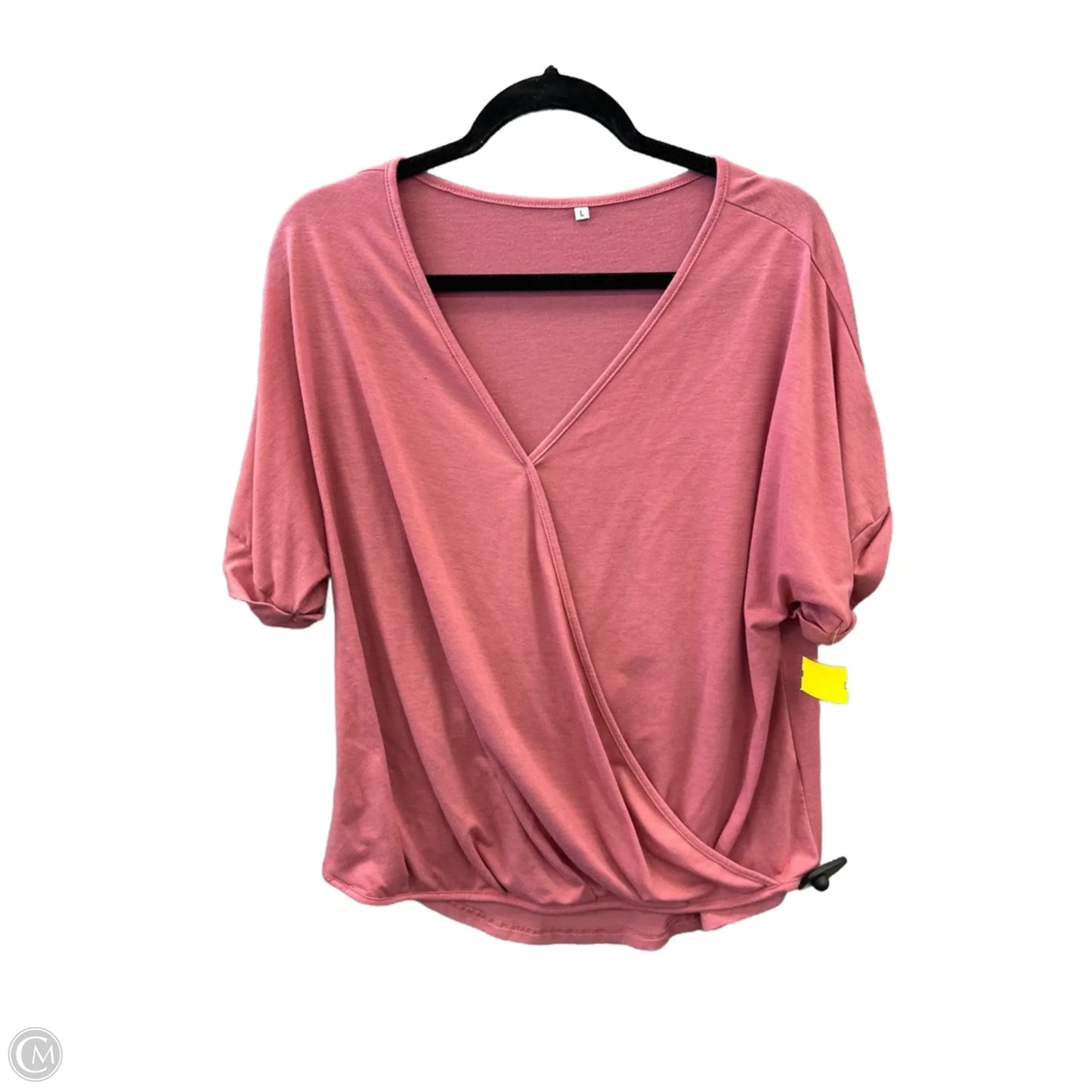 Top Short Sleeve By Clothes Mentor In Pink, Size: L