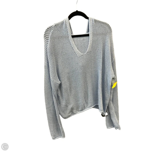 Sweatshirt Hoodie By Clothes Mentor In Blue, Size: L