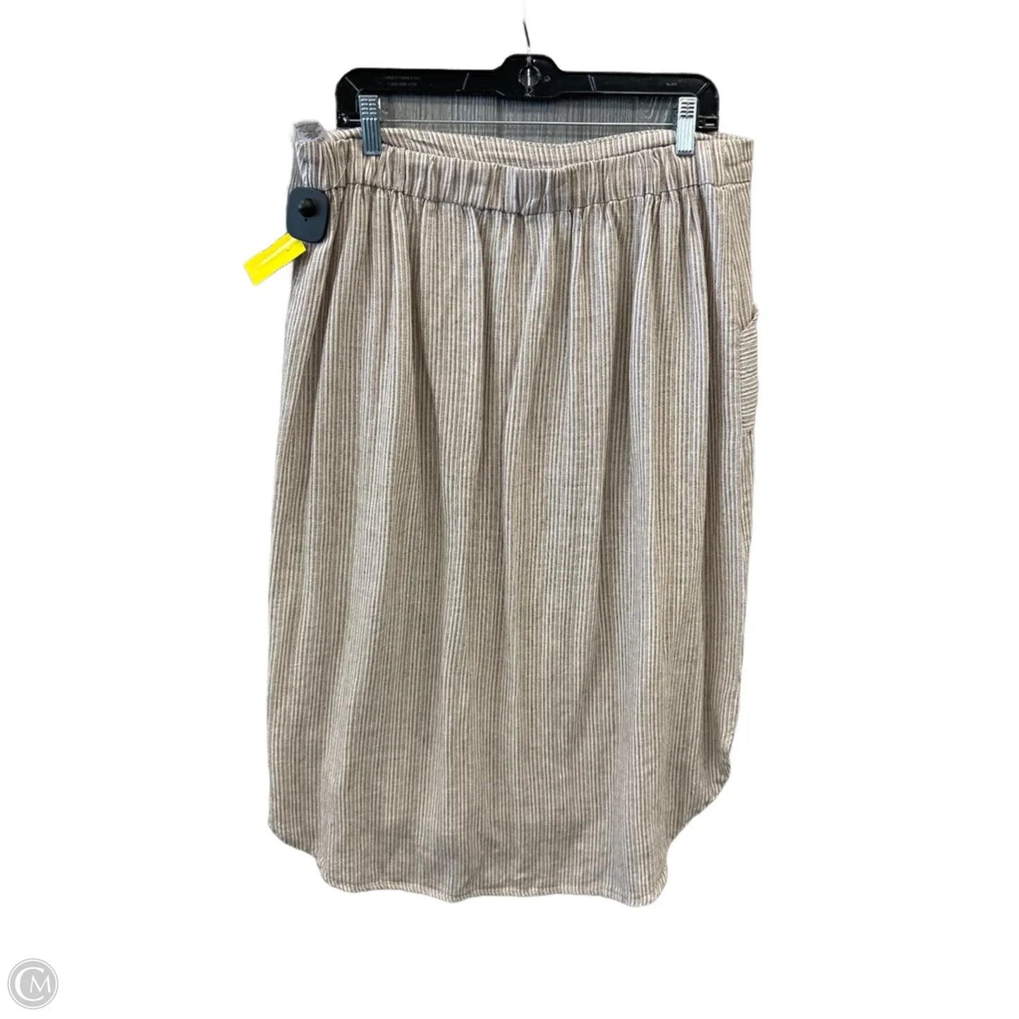 Skirt Midi By Clothes Mentor In Brown, Size: L