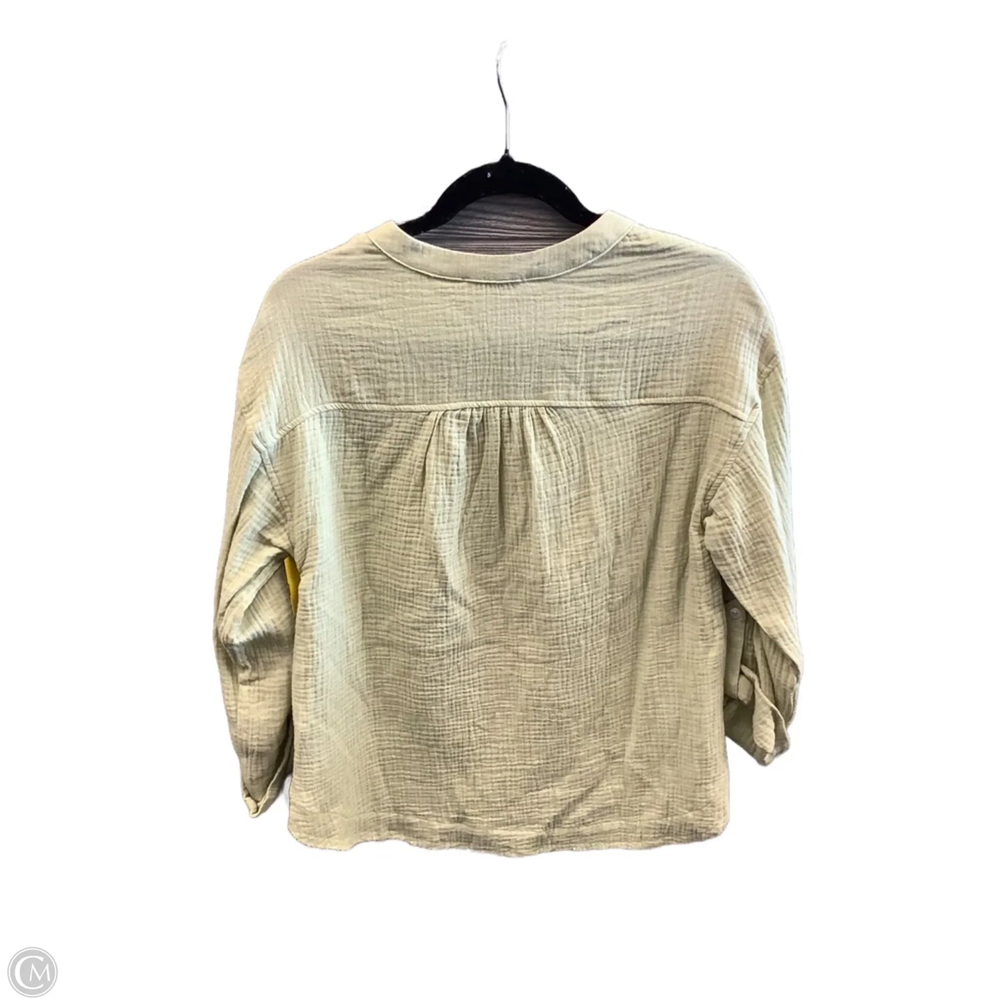 Top Long Sleeve By New In In Green, Size: M