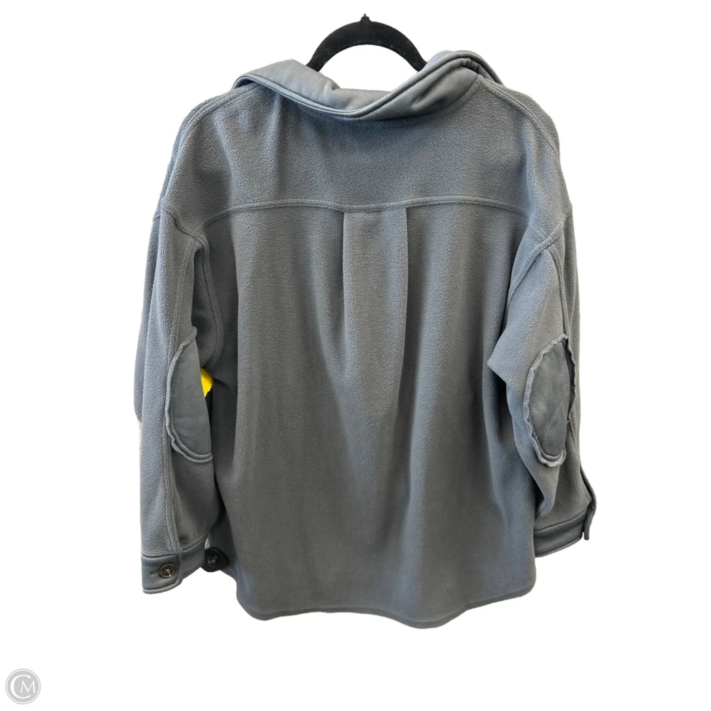 Jacket Shirt By Zenana In Grey, Size: M