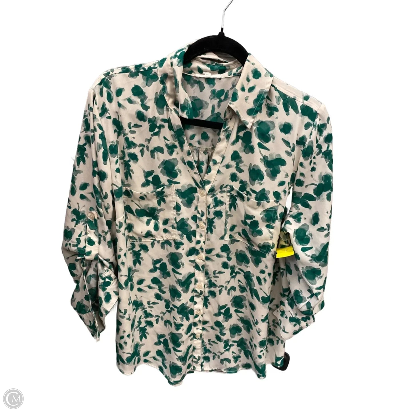 Top Long Sleeve By Maurices In Green, Size: L