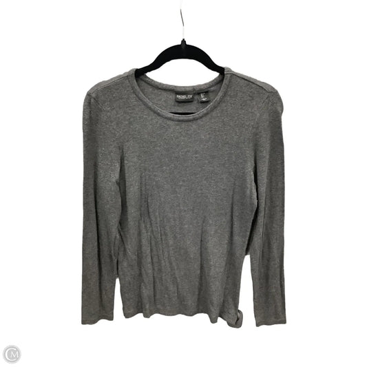 Top Long Sleeve By Rachel Zoe In Grey, Size: L