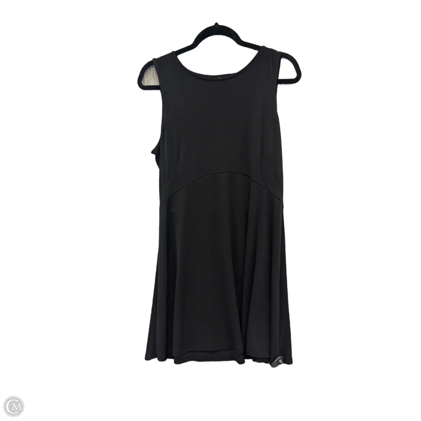 Dress Casual Midi By Apt 9 In Black, Size: L