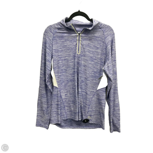 Athletic Top Long Sleeve Collar By Rbx In Purple, Size: Xl