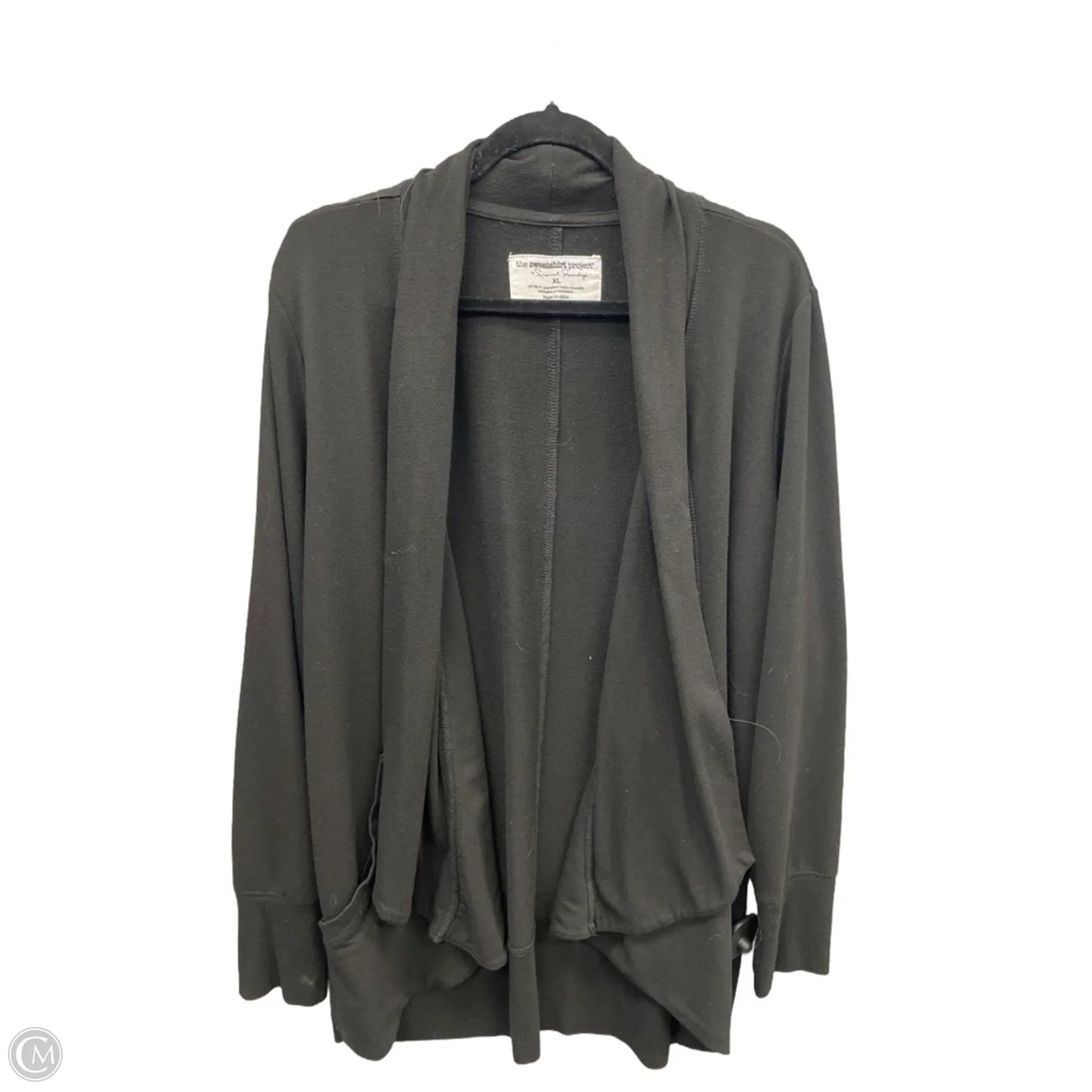 Cardigan By The Sweatshirt Project In Black, Size: Xl