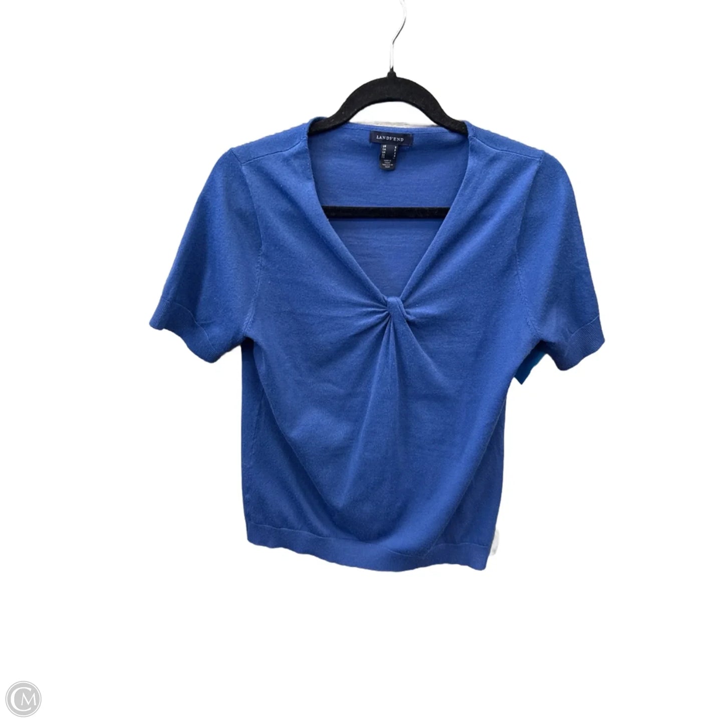 Top Short Sleeve By Lands End In Blue, Size: S