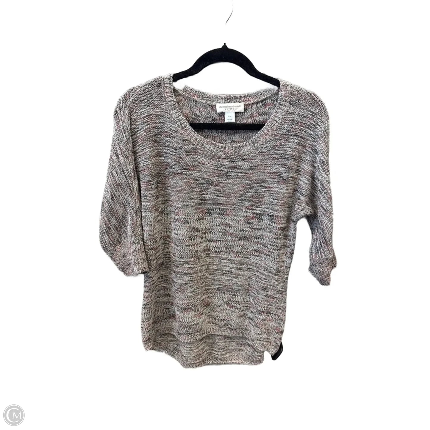 Sweater By Christopher And Banks In Grey, Size: Mp