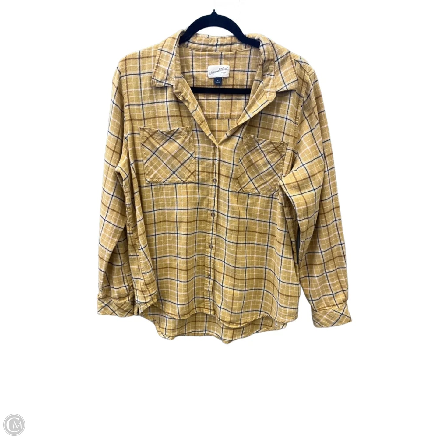 Top Long Sleeve By Universal Thread In Yellow, Size: Xl