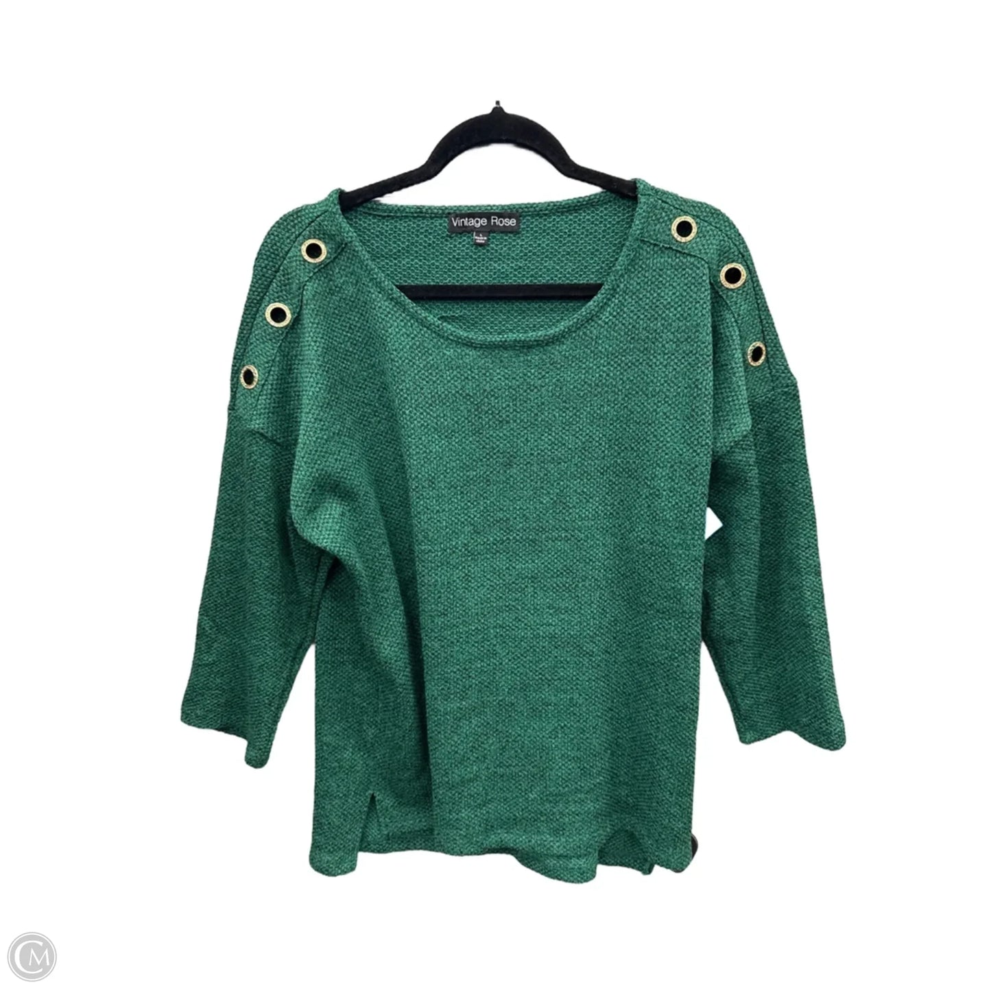 Sweater By Clothes Mentor In Green, Size: L