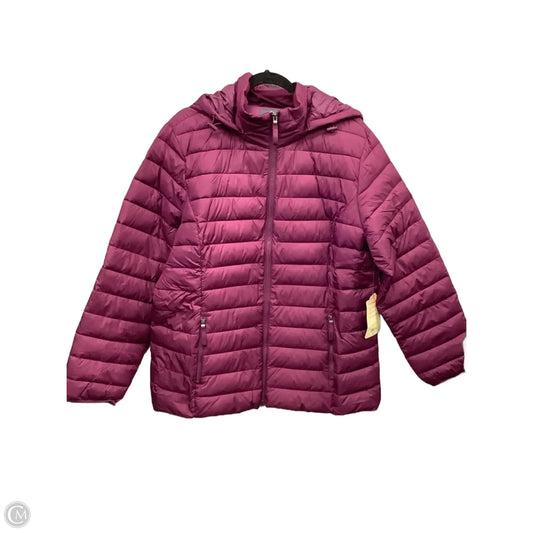 Coat Puffer & Quilted By St Johns Bay In Purple, Size: Xxl