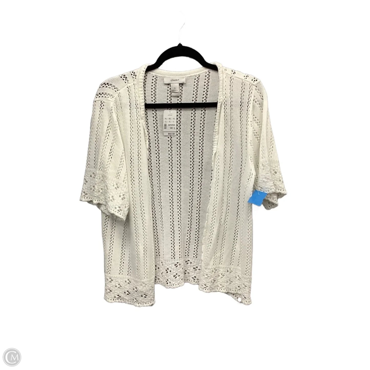 Cardigan By Cj Banks In White, Size: Xl