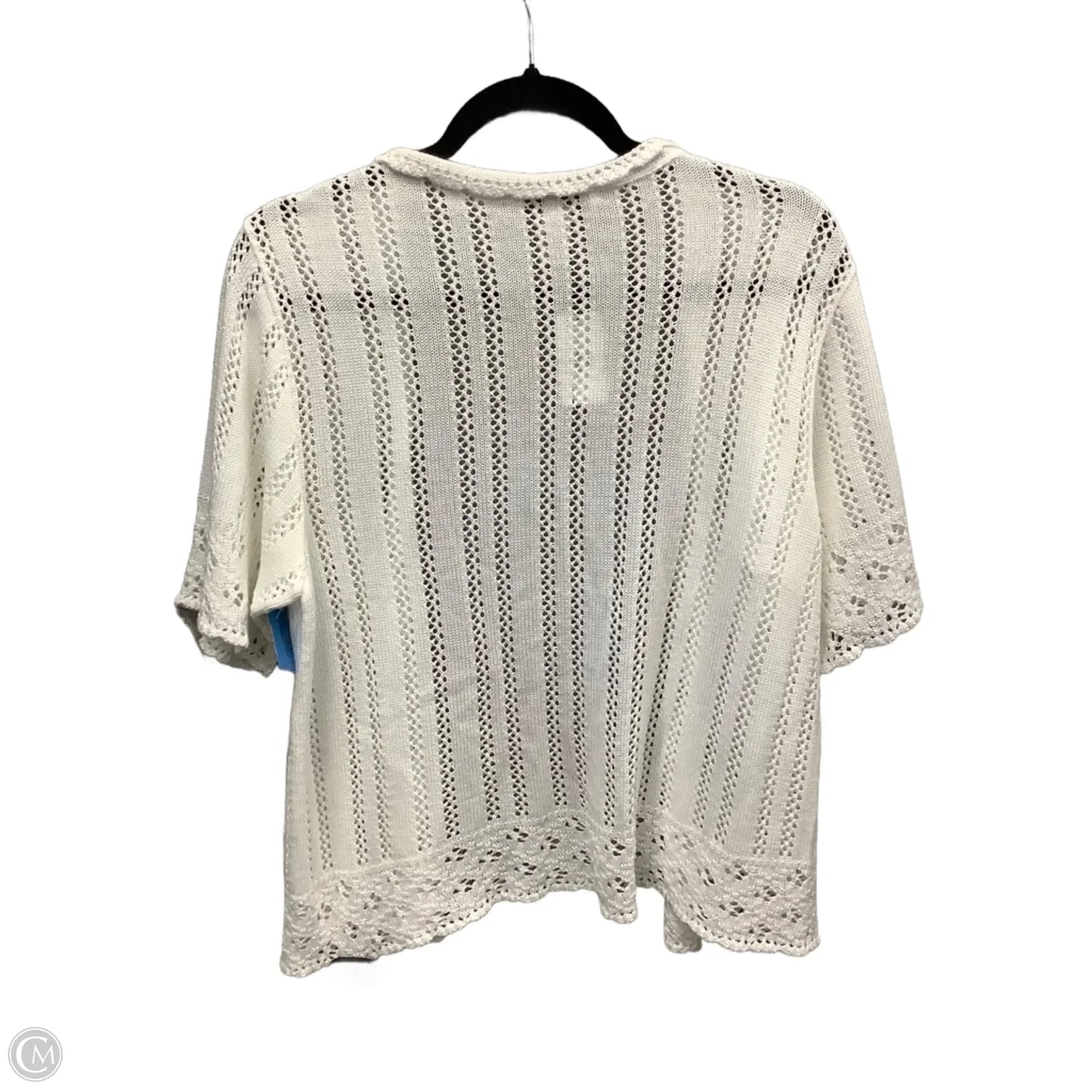 Cardigan By Cj Banks In White, Size: Xl
