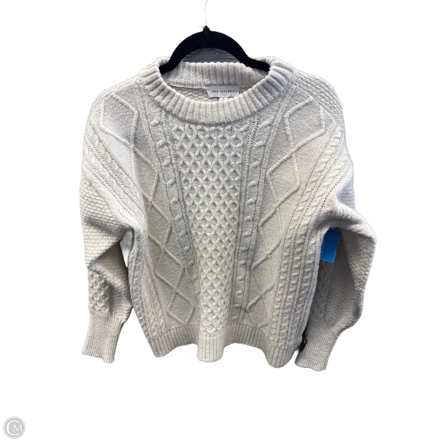 Sweater By Free Assembly In White, Size: S