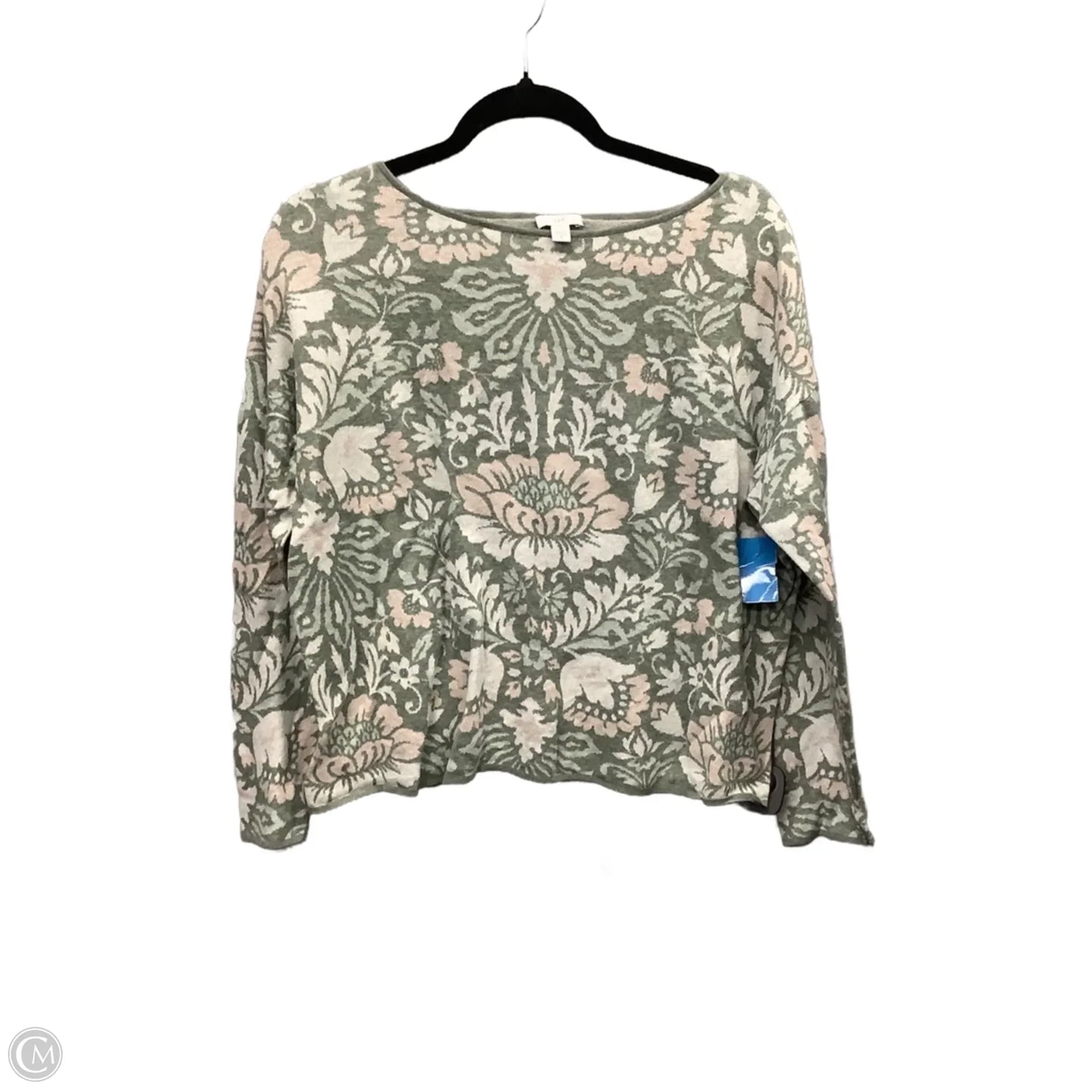 Top Long Sleeve By J. Jill In Green, Size: M