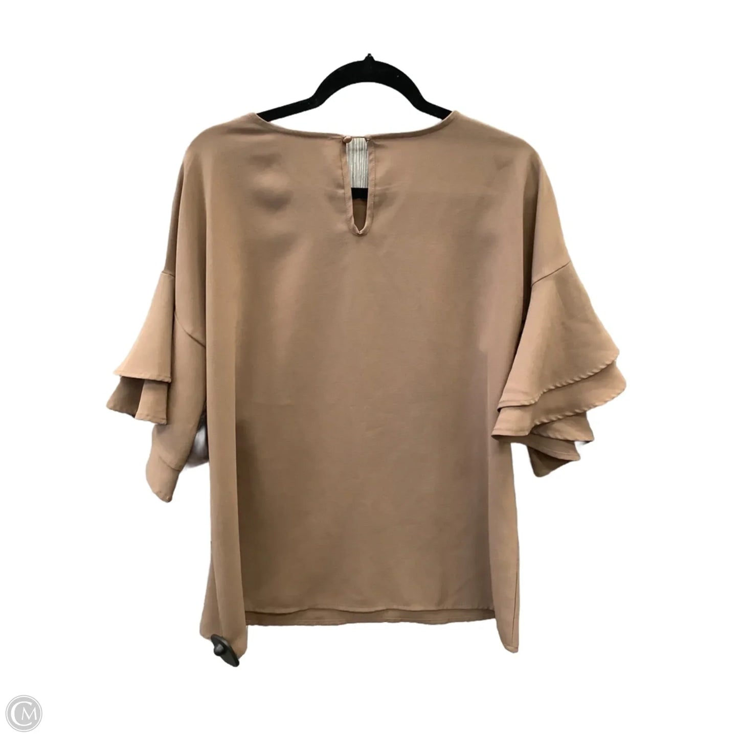 Top Short Sleeve By Clothes Mentor In Brown, Size: L