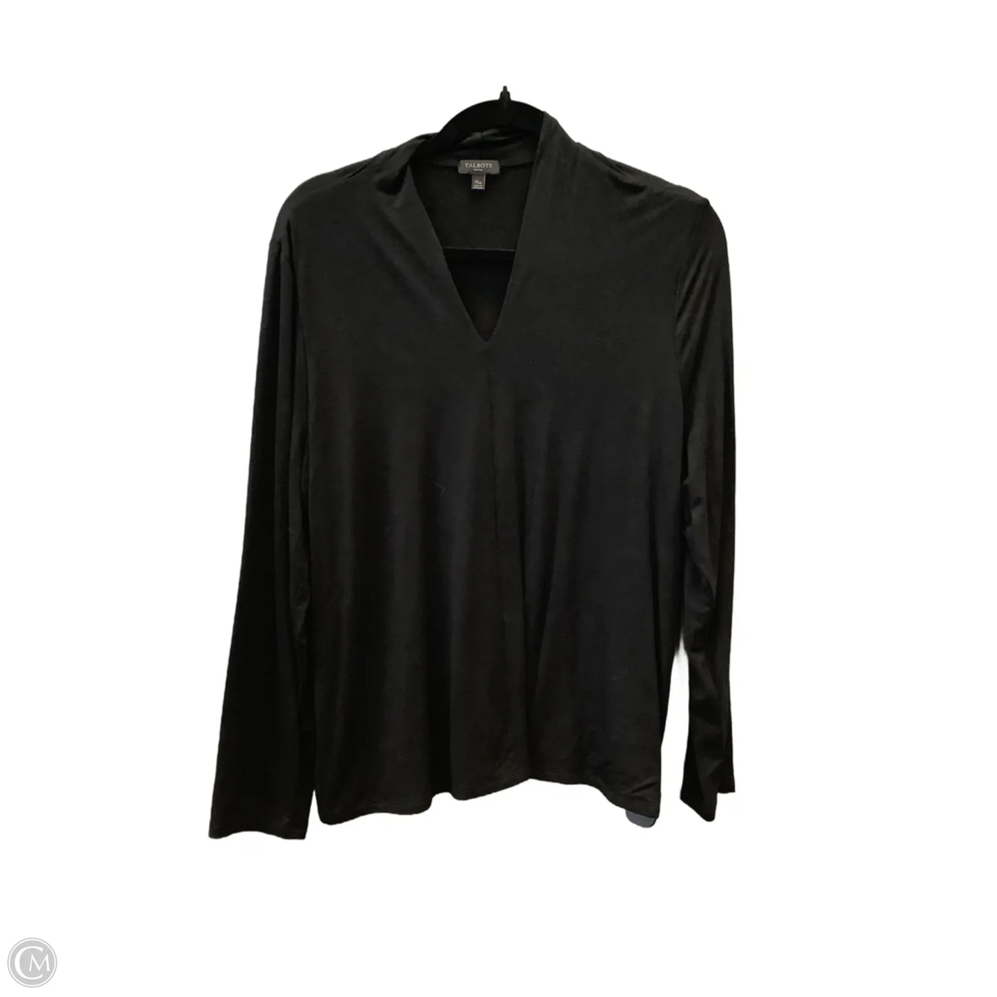 Top Long Sleeve By Talbots In Black, Size: Xlp