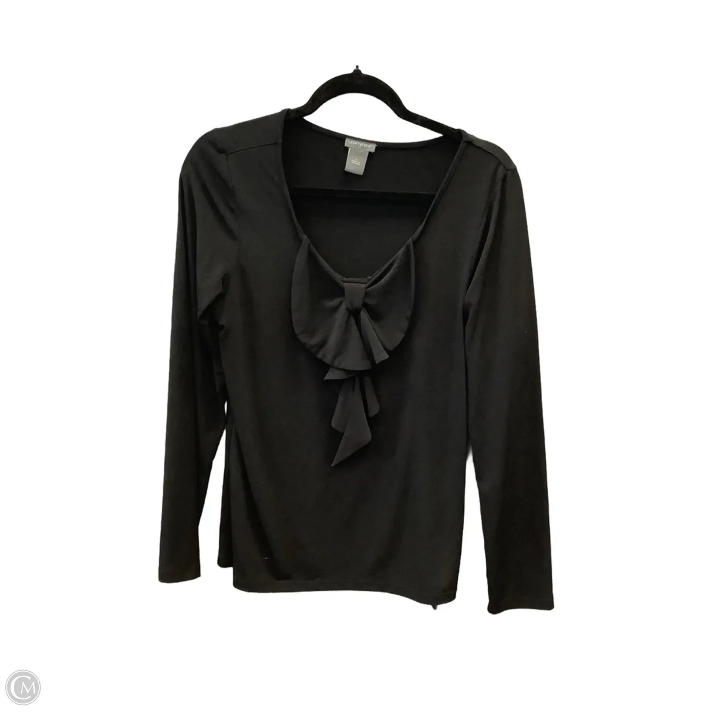 Top Long Sleeve By Ann Taylor In Black, Size: L