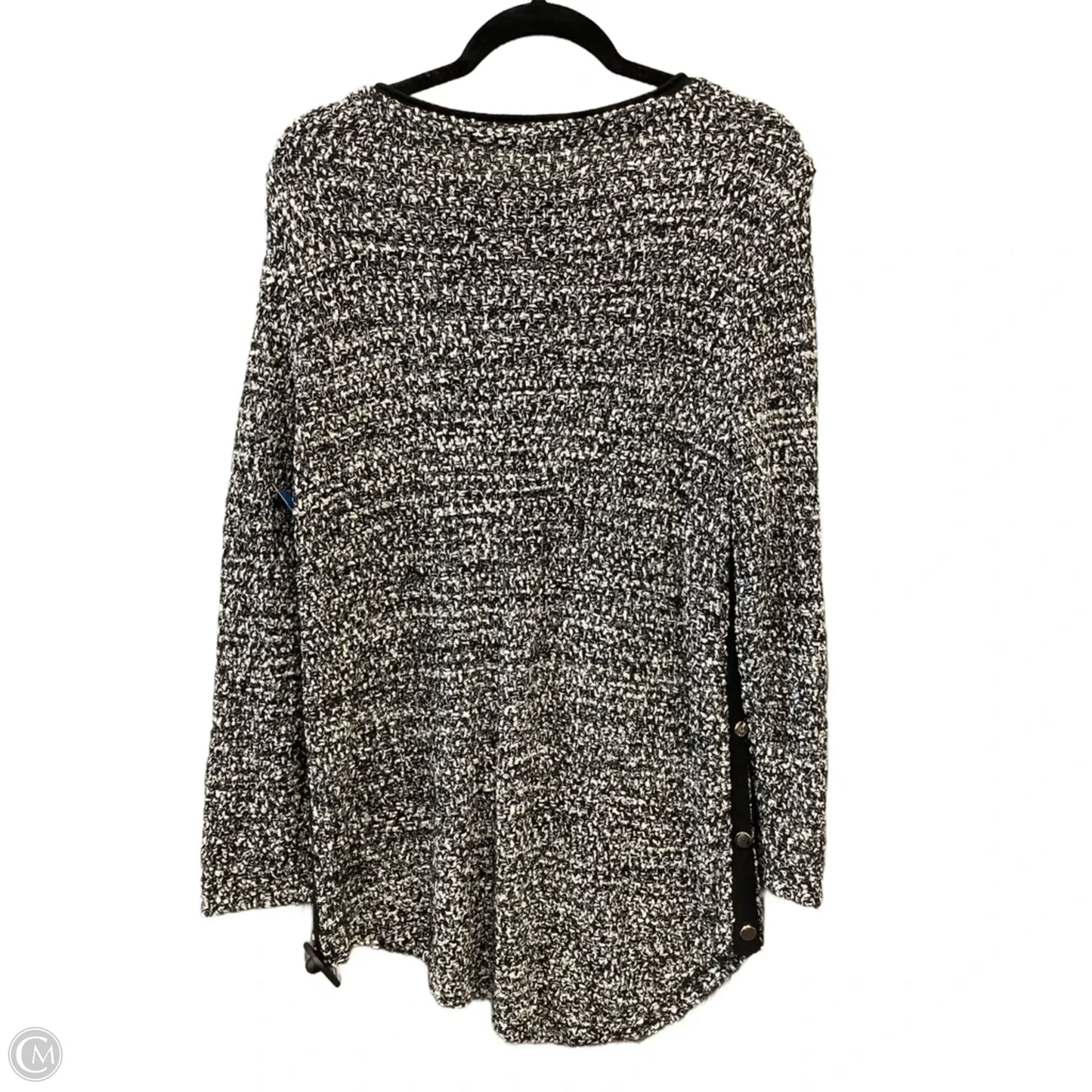 Tunic Long Sleeve By Chicos In Black, Size: L