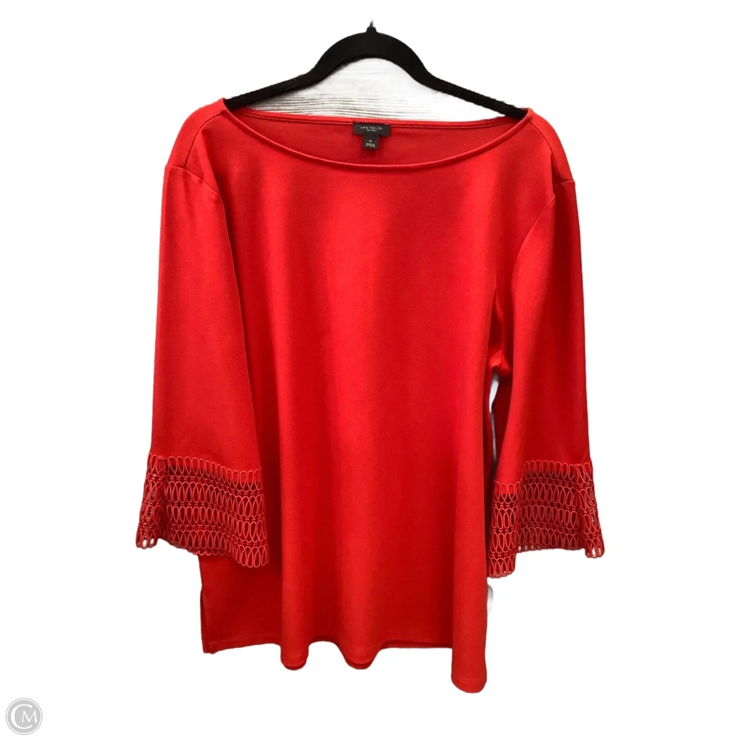 Top Long Sleeve By Ann Taylor In Red, Size: Xl