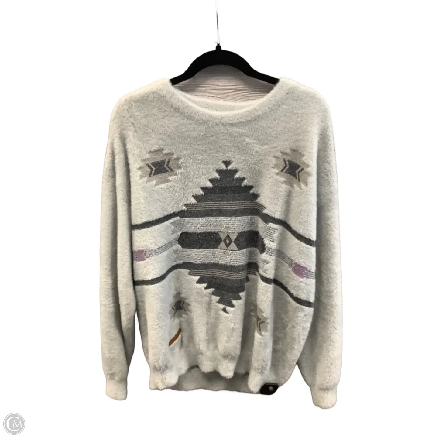 Sweater By Simply Southern In Grey, Size: Xl