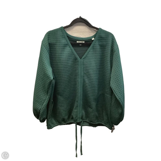 Top Long Sleeve By Max Studio In Green, Size: 2x