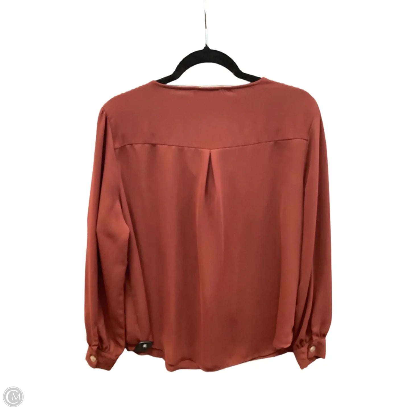Top Long Sleeve By Zenana In Orange, Size: Xl