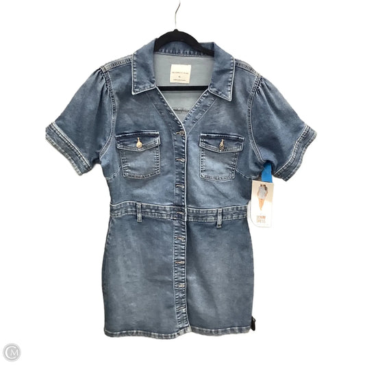 Dress Casual Short By Celebrity Pink In Blue Denim, Size: Xl