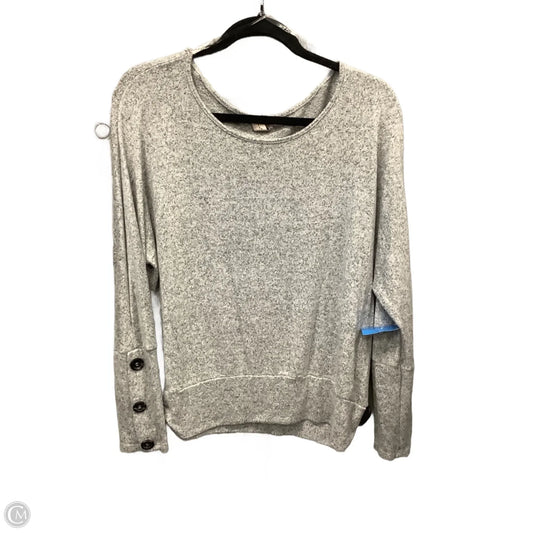 Top Long Sleeve By Misia In Grey, Size: Xl