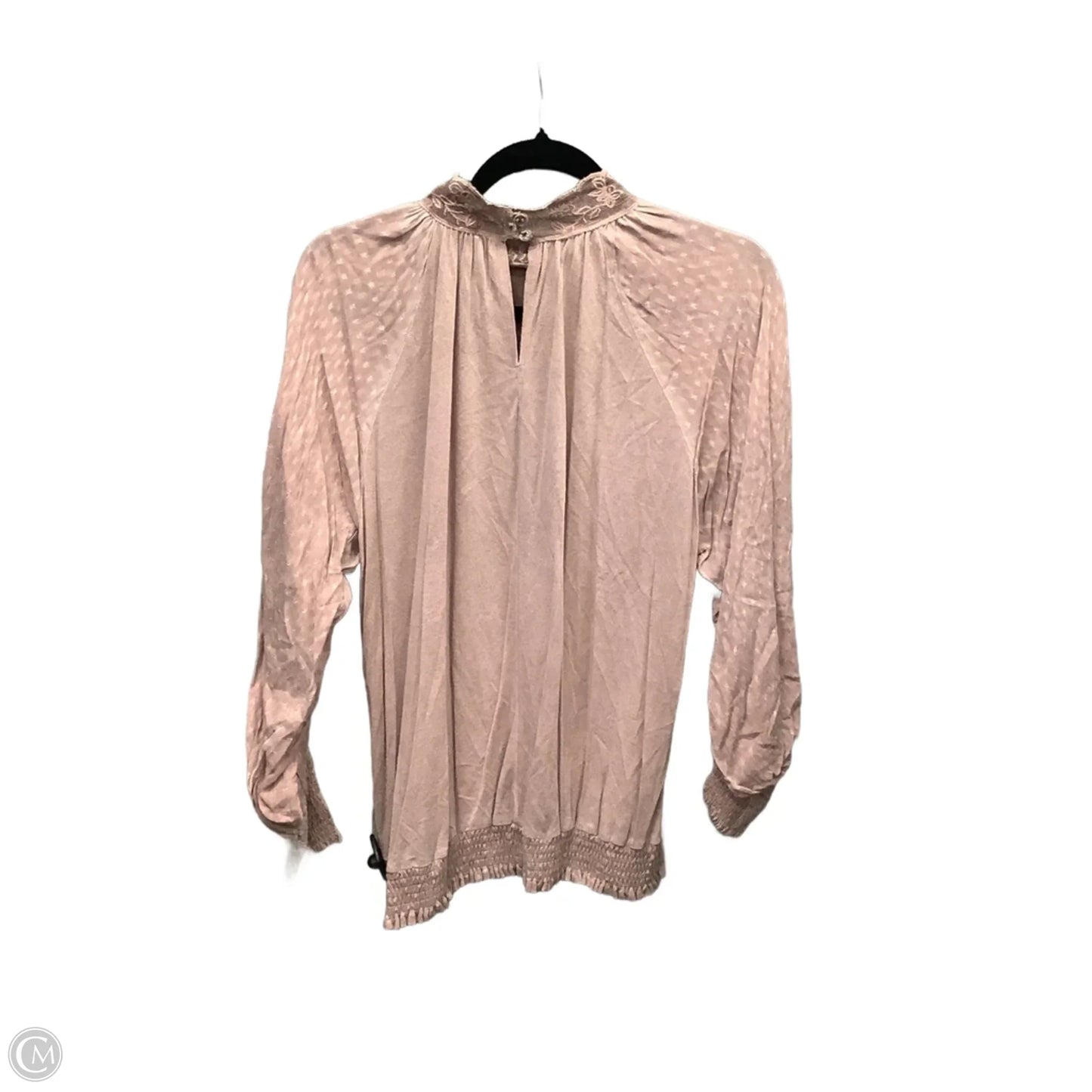 Top Long Sleeve By Gimmicks In Pink, Size: L