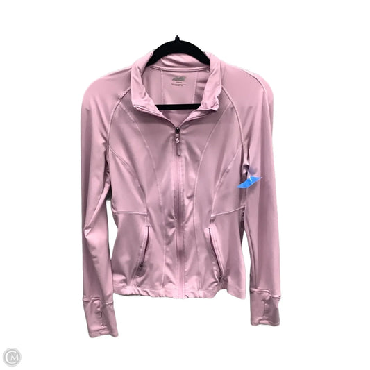 Athletic Jacket By Avia In Pink, Size: M