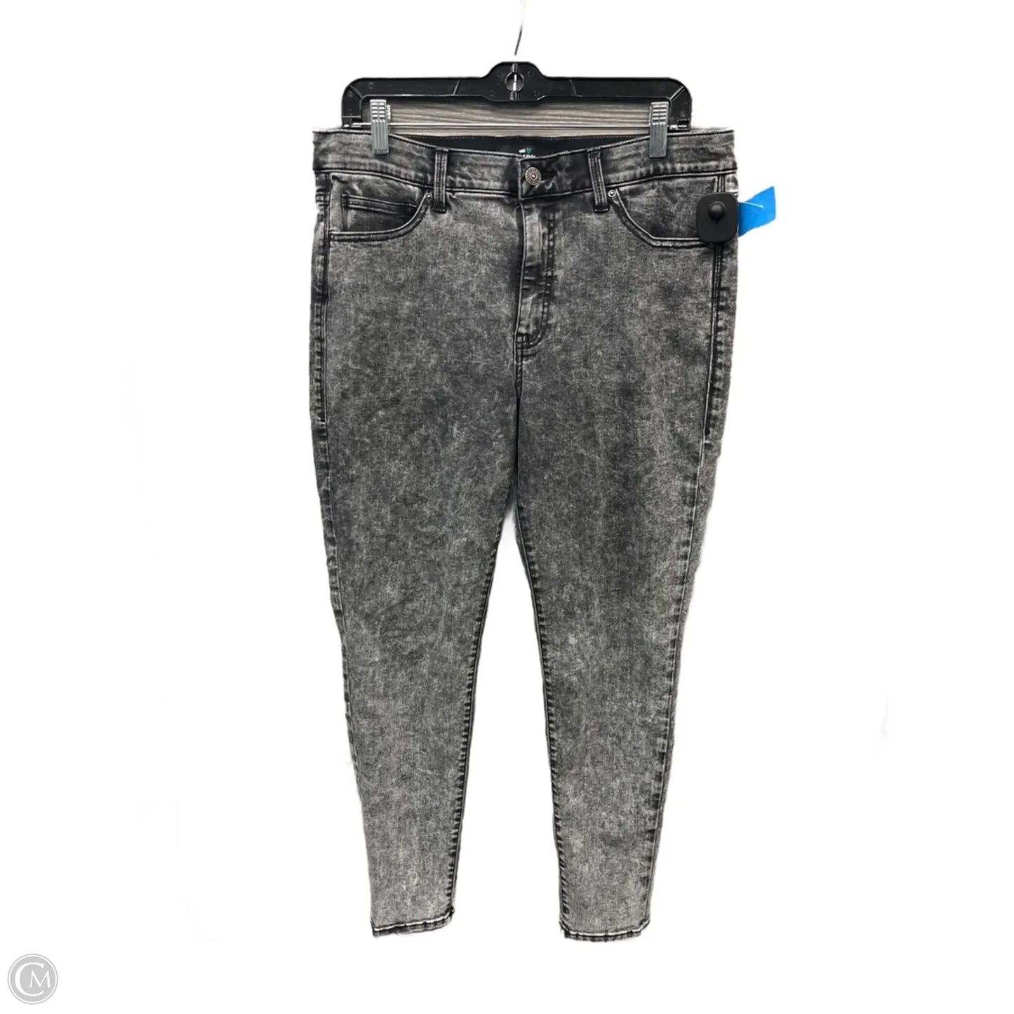 Jeans Skinny By Lularoe In Black Denim, Size: 14