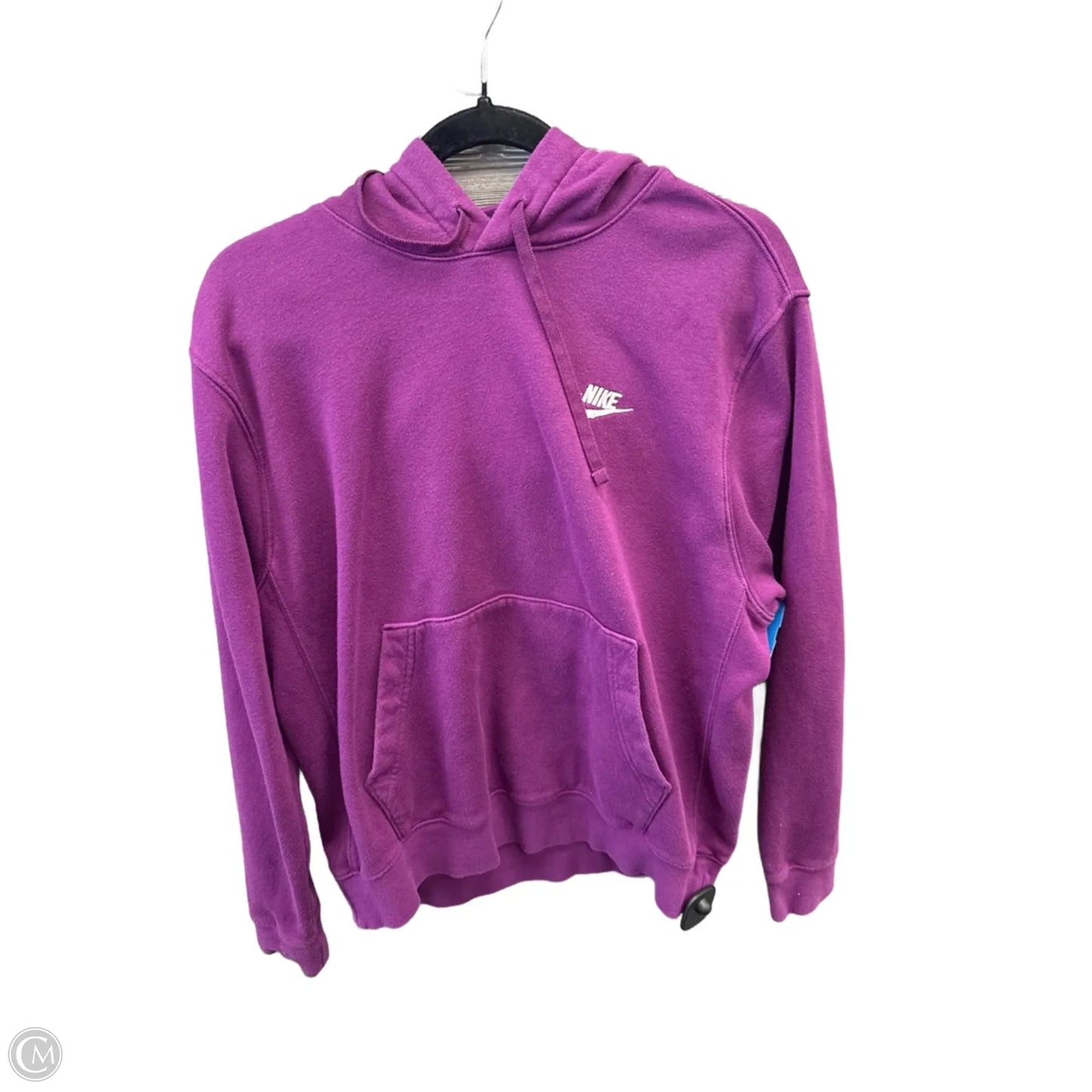 Sweatshirt Hoodie By Nike Apparel In Purple, Size: M