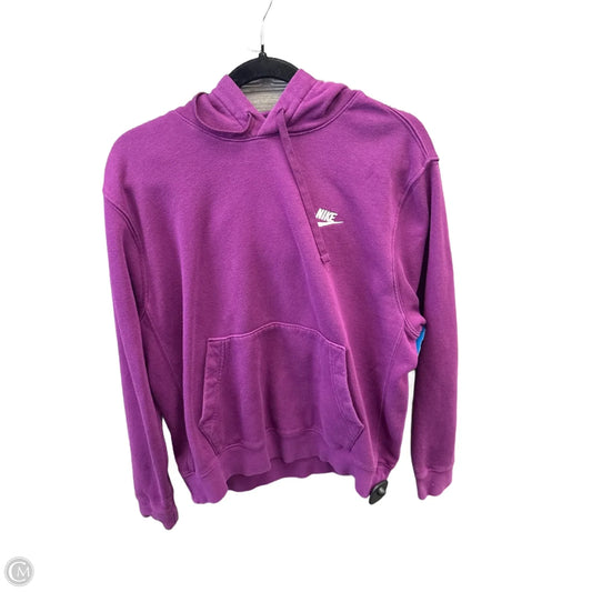 Sweatshirt Hoodie By Nike Apparel In Purple, Size: M