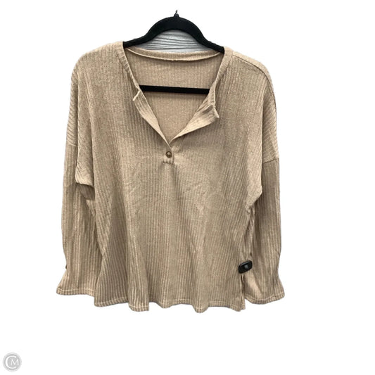 Top Long Sleeve By Shein In Brown, Size: Xl