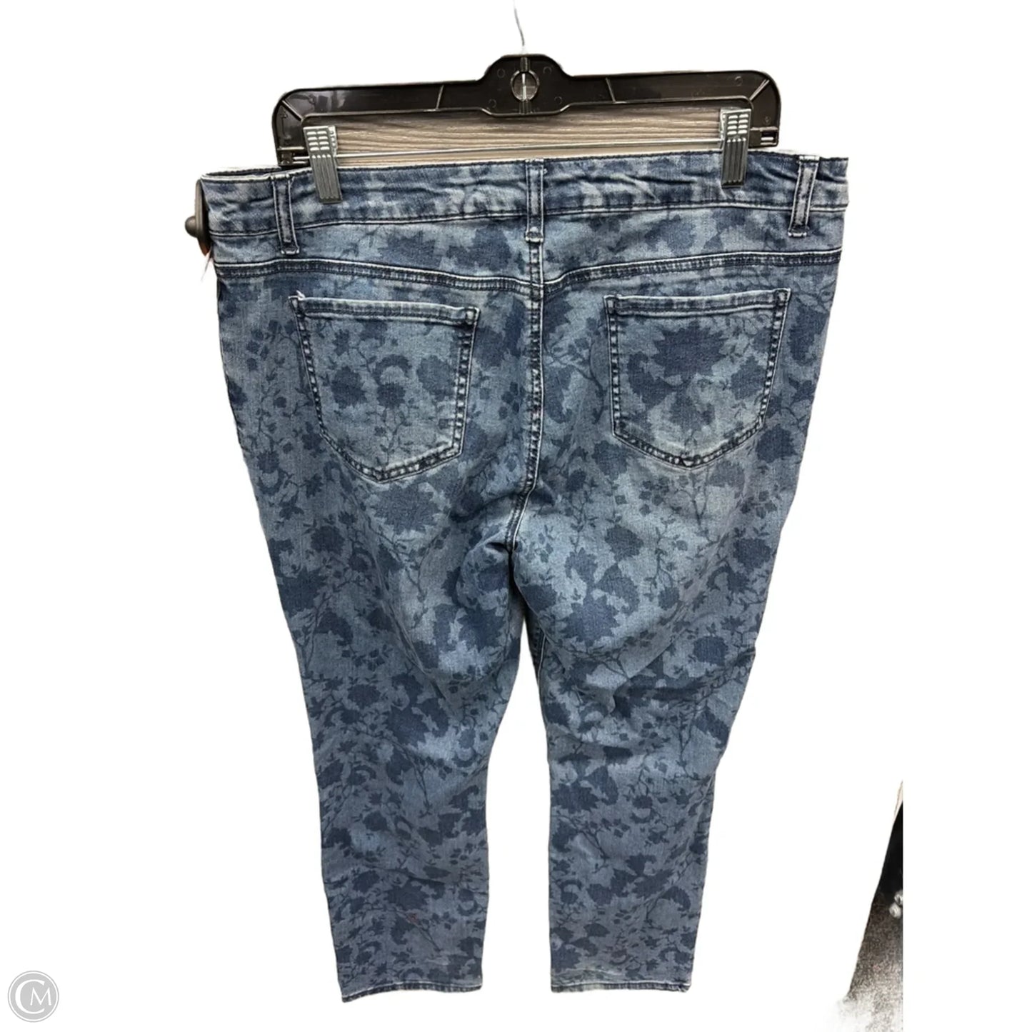 Jeans Straight By Falls Creek In Blue Denim, Size: 16