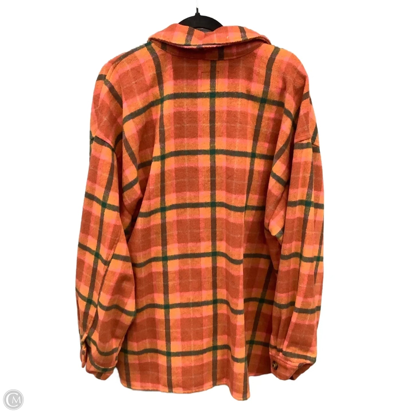 Jacket Shirt By Wild Fable In Orange, Size: Xxl