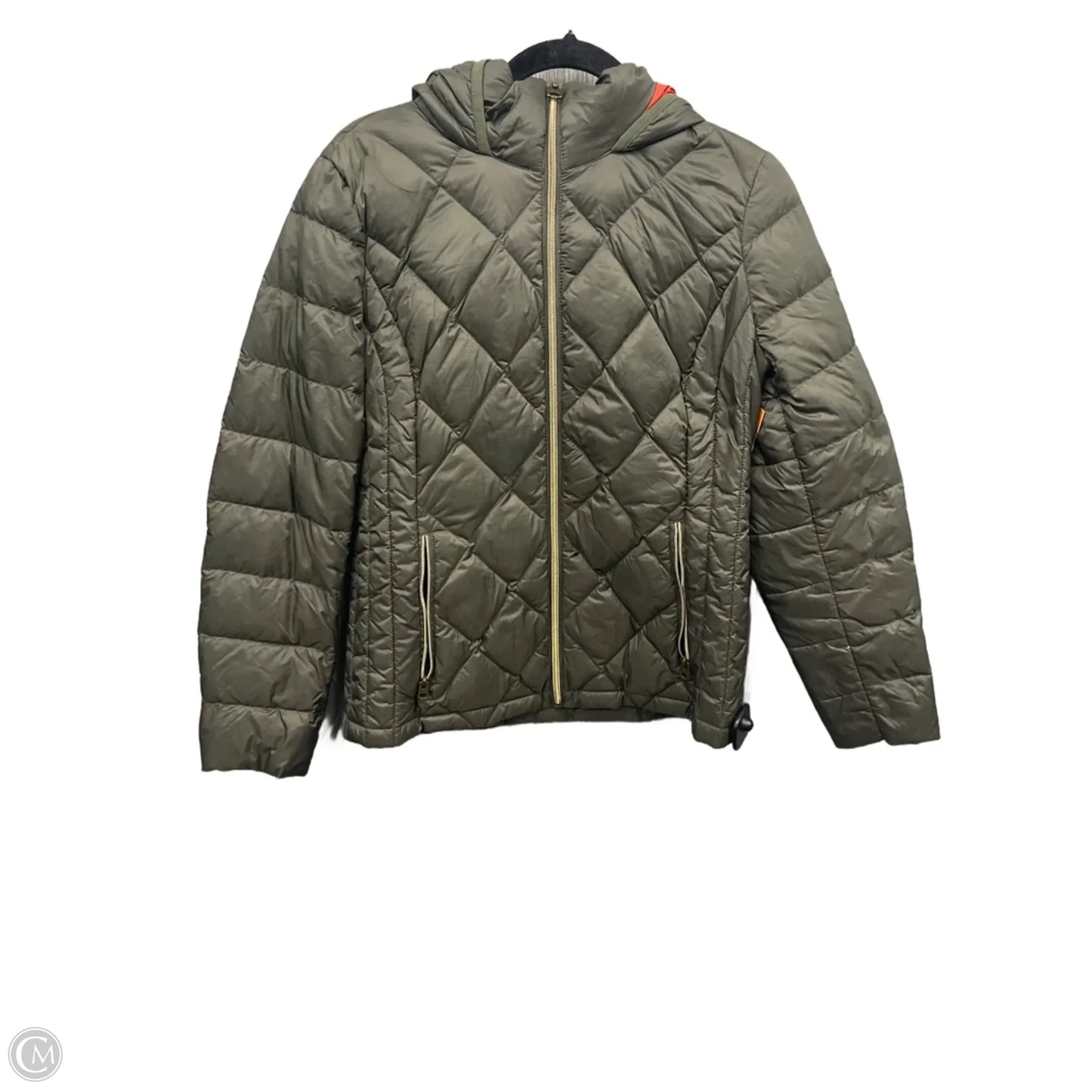Coat Puffer & Quilted By Lucky Brand In Green, Size: M