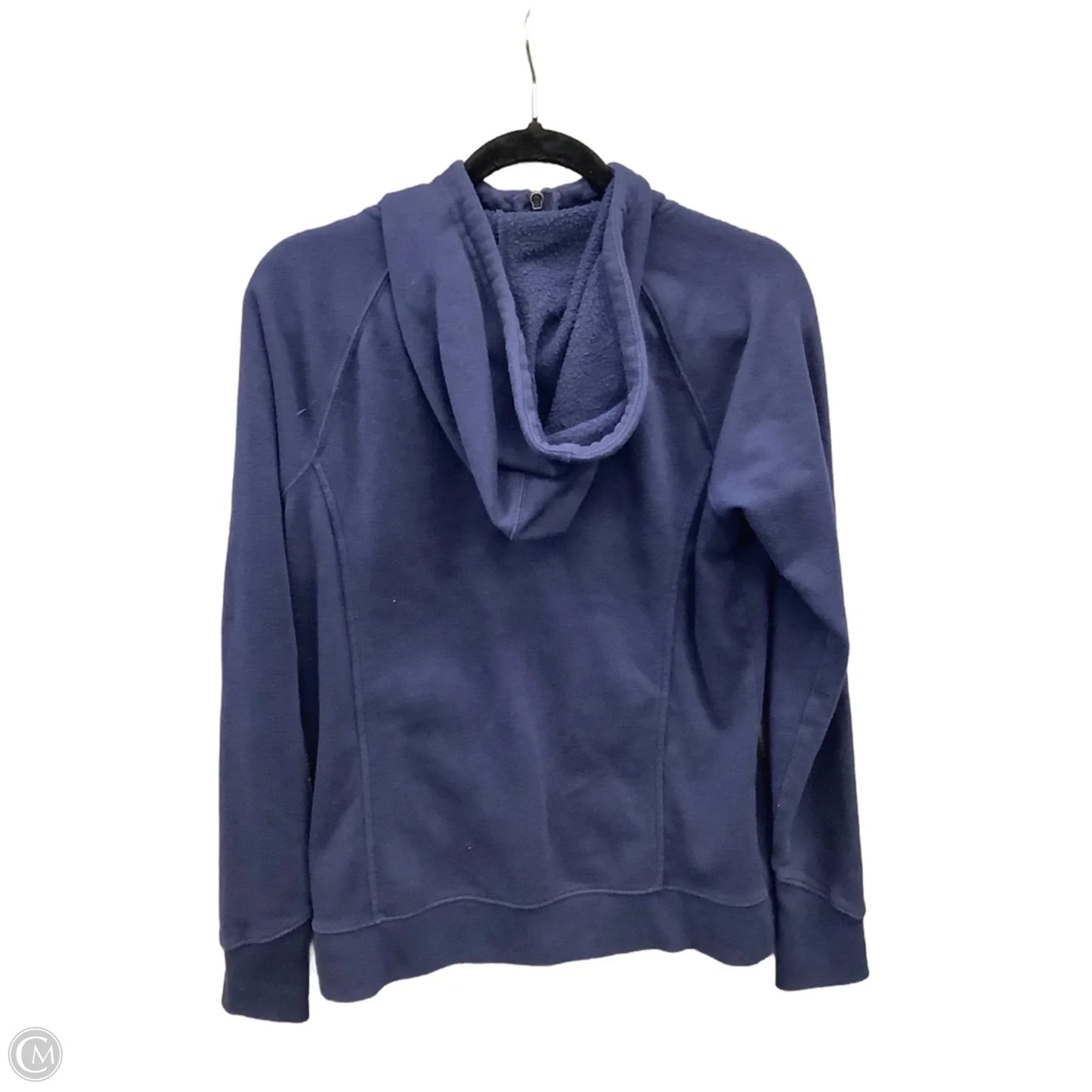 Athletic Top Long Sleeve Hoodie By Tek Gear In Blue, Size: M