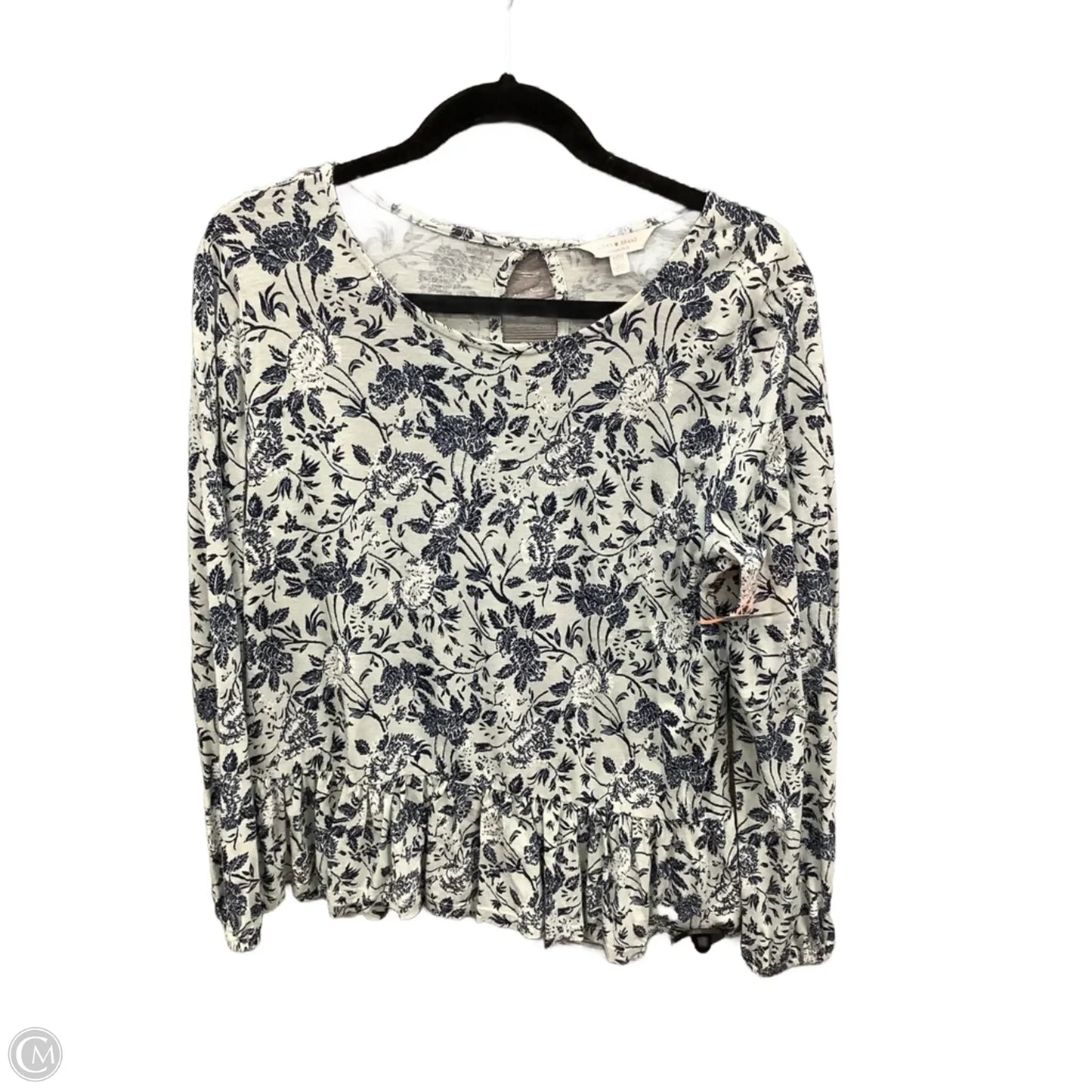 Top Long Sleeve By Lucky Brand In Blue, Size: M
