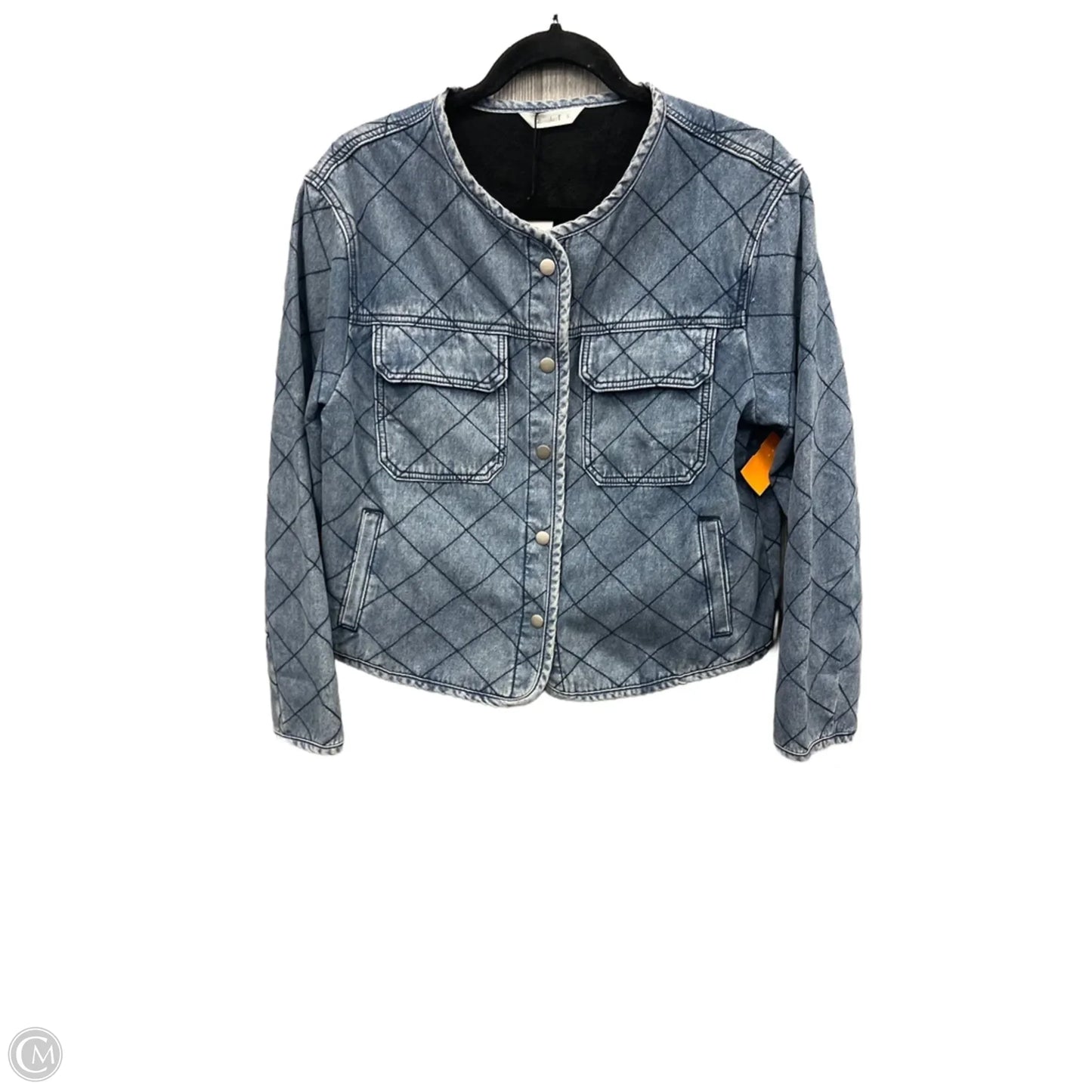 Jacket Puffer & Quilted By Clothes Mentor In Blue, Size: S