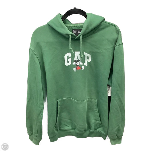 Sweatshirt Hoodie By Gap In Green, Size: S
