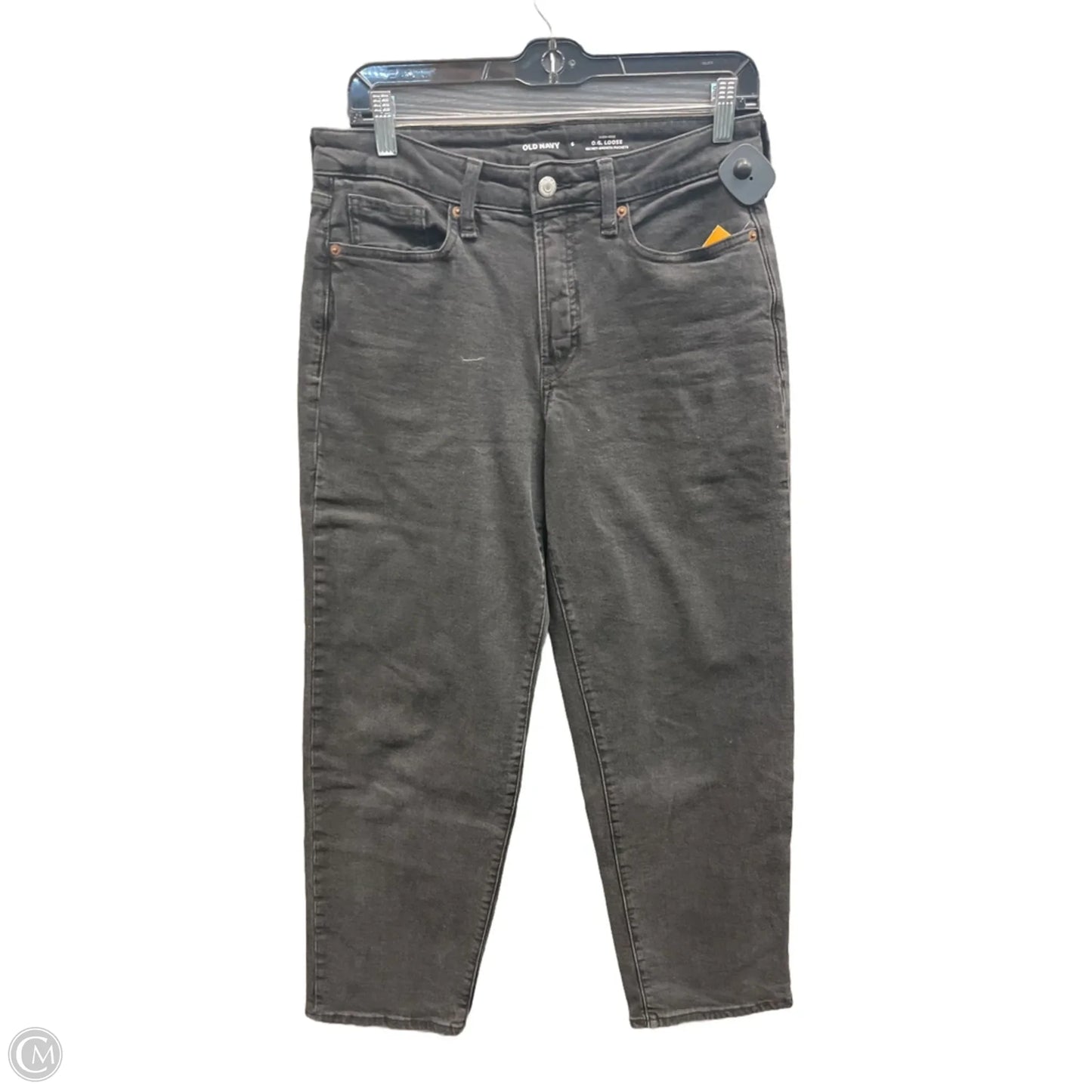 Jeans Straight By Old Navy In Black Denim, Size: 6