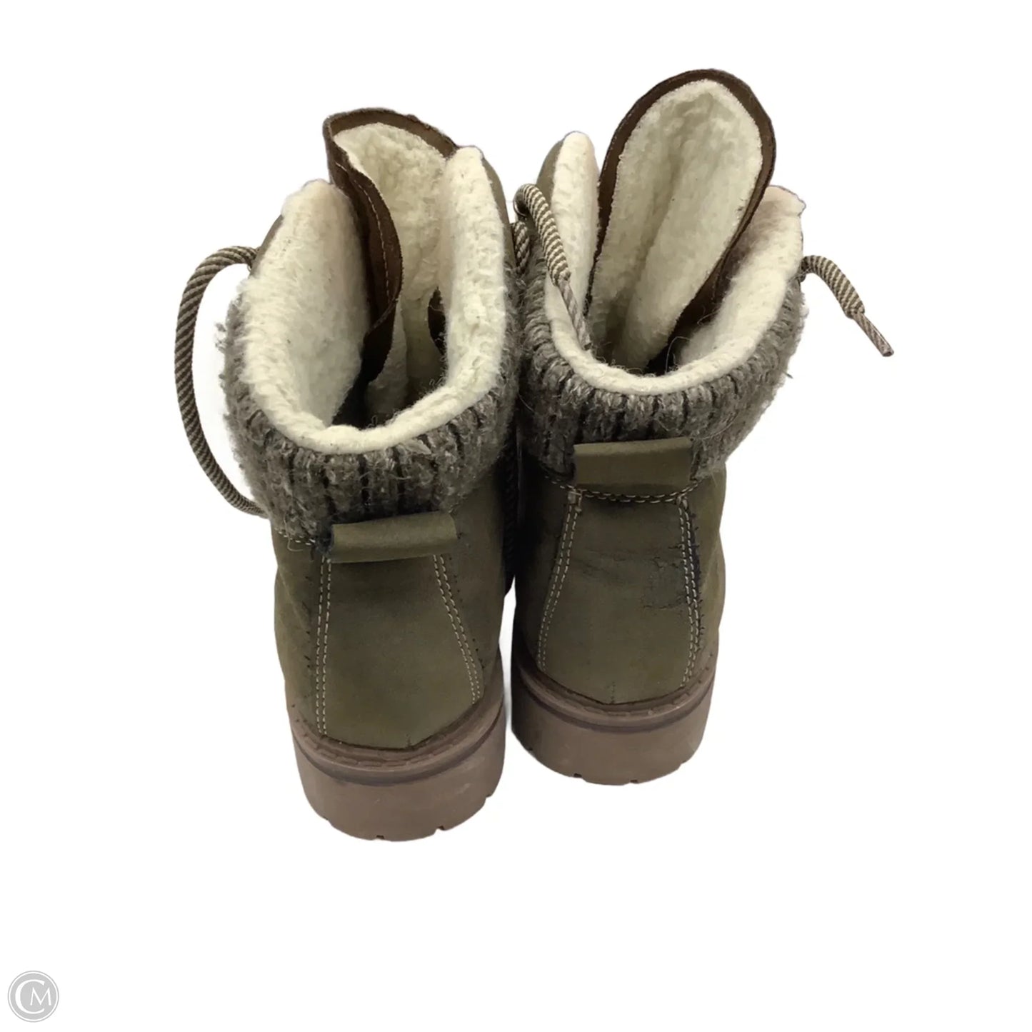 Boots Ankle Flats By Mossimo In Green, Size: 9