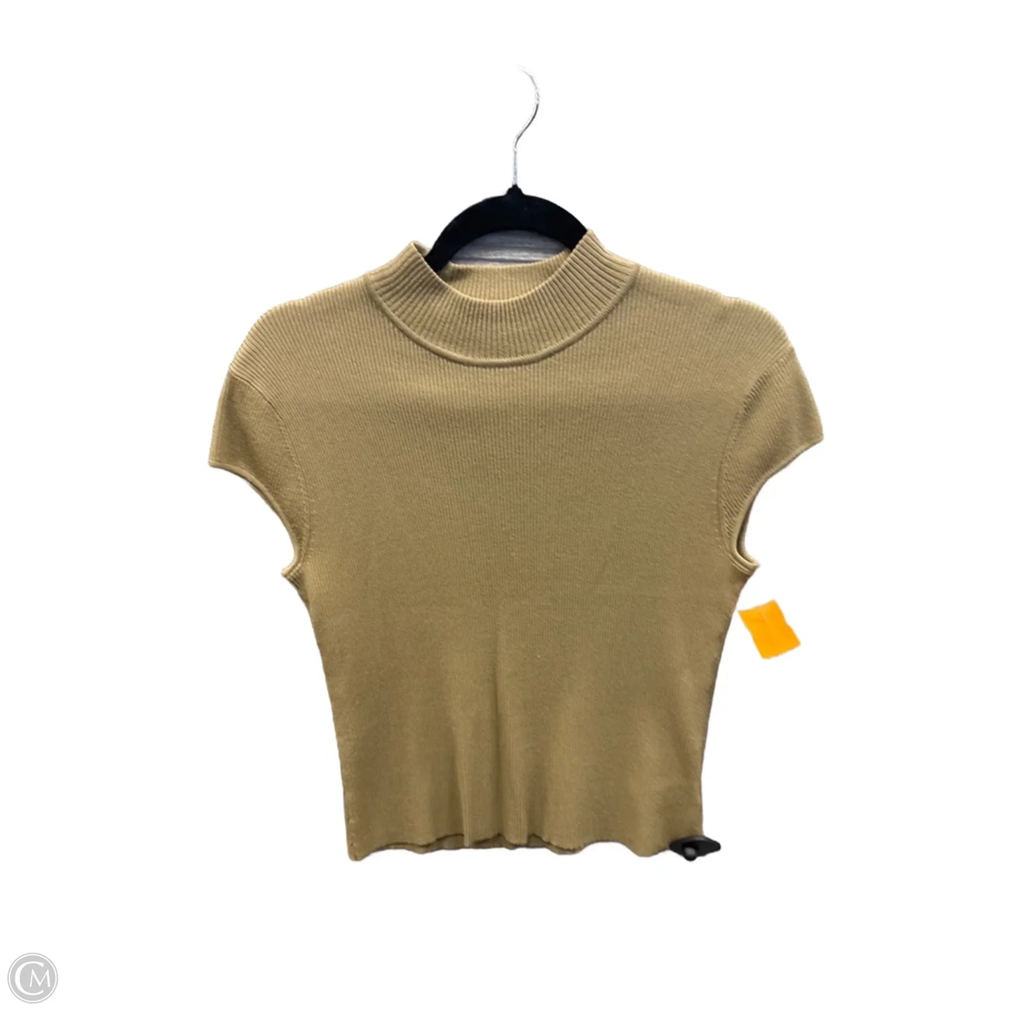 Top Short Sleeve By Jones New York In Tan, Size: L